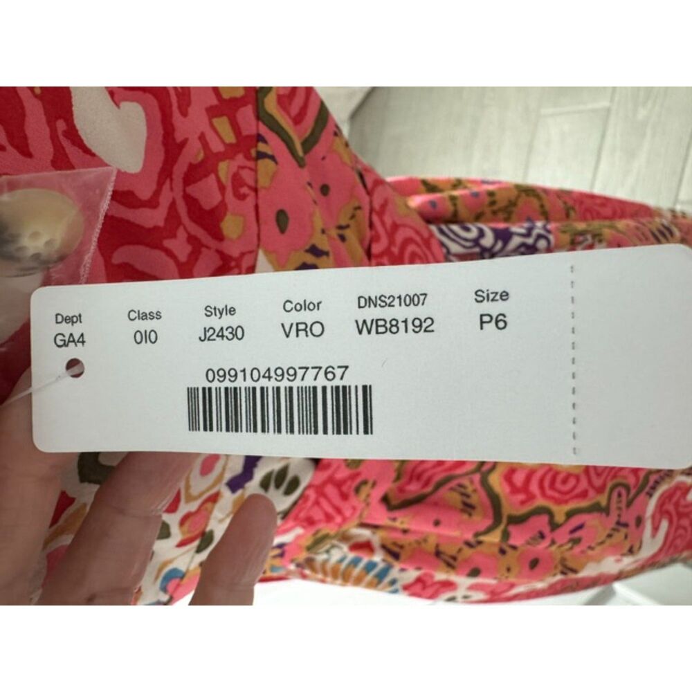 NWT J. Crew button down sundress, Size 6P, pink/purplle. - Picture 4 of 11